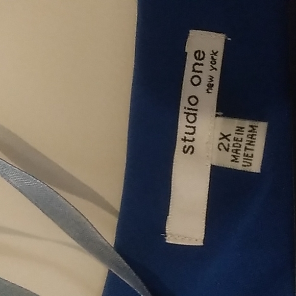 2X Studio One New York Blue Bohemian patterned dress - Picture 2 of 3